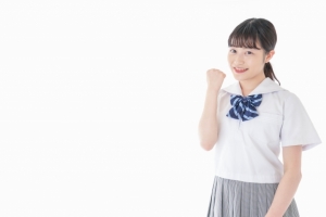 塾に来て、高得点を取れた女の子